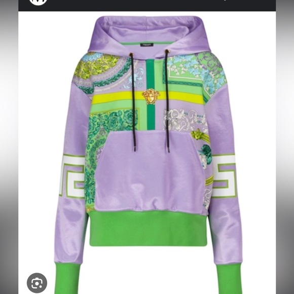 Versace Tops - Authentic New With Tags Versace Barocco Mosaic print Hoodie